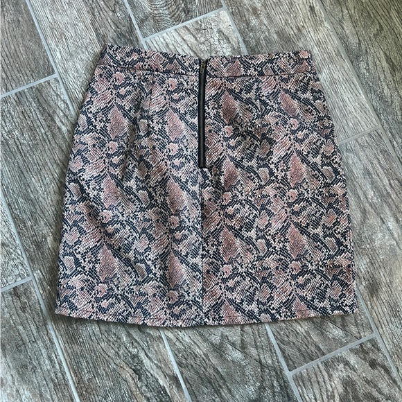 Anthropologie Lea & Viola Snakeskin Print Mini Skirt, Women’s Size Small - Picture 6 of 6